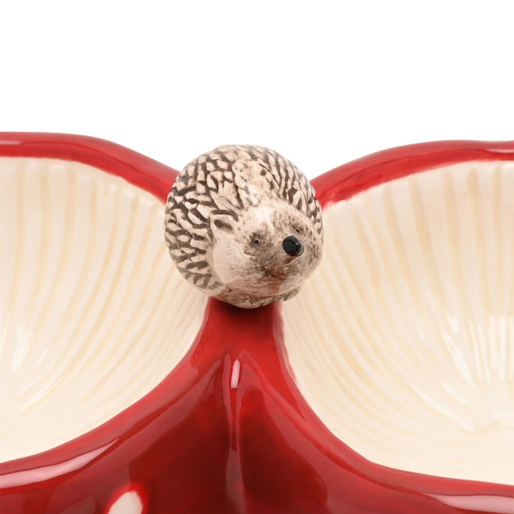 Widdop Country Living Serveerschaal met 3 Vakken Paddenstoel & Egel