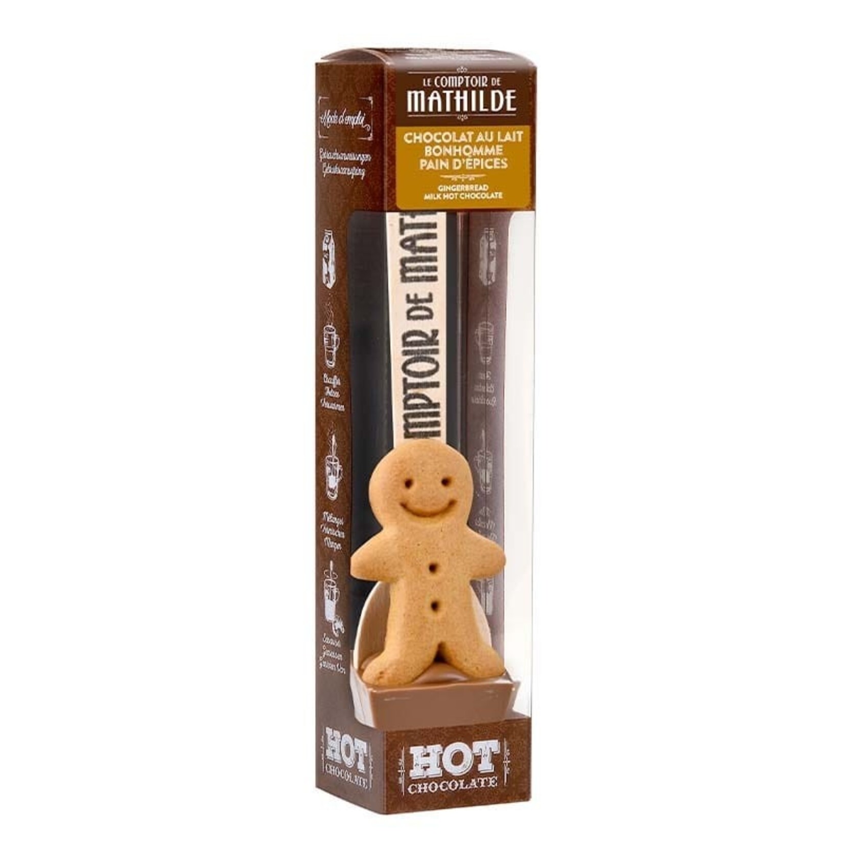 Le Comptoir de Mathilde Warme Chocolademelk Melkchocolade Peperkoekmannetje 30 g