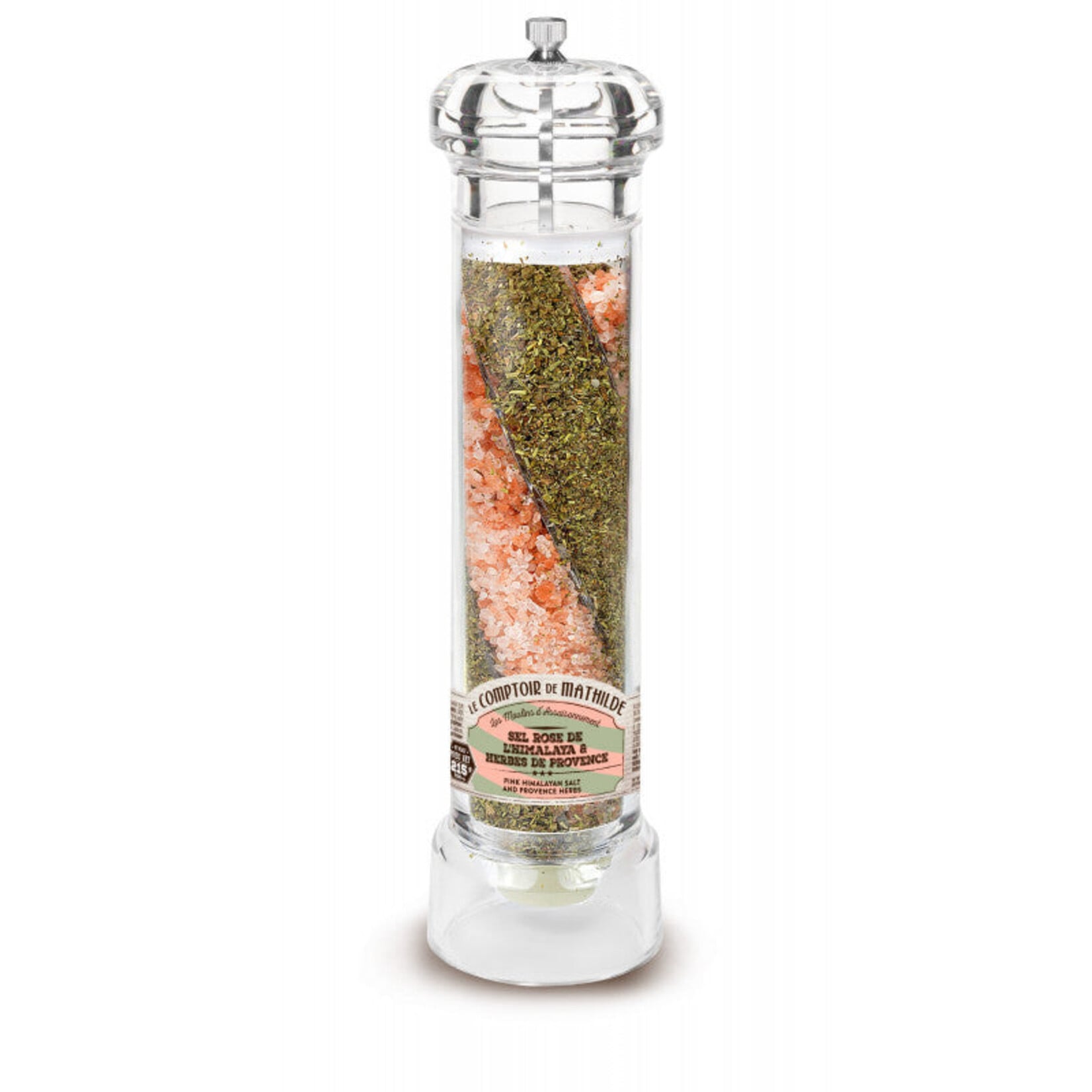 Le Comptoir de Mathilde MOULIN XL A BASE DE SEL ROSE DE L'HIMALAYA ET HERBES DE PROVENCE