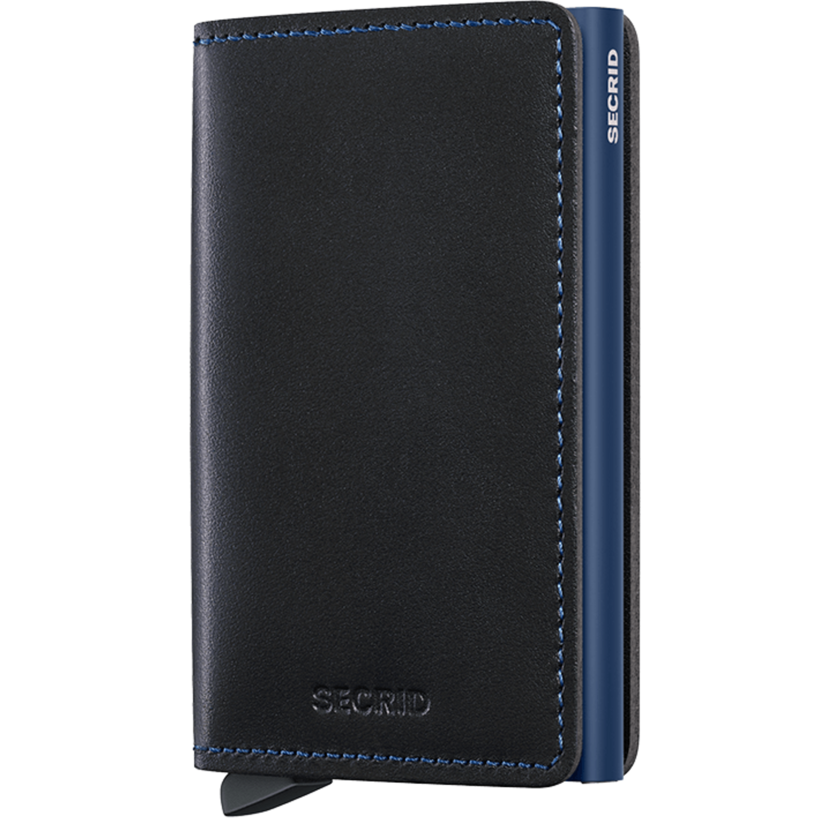 Secrid Slimwallet Original Black-Navy – Lederen Portemonnee met RFID-bescherming
