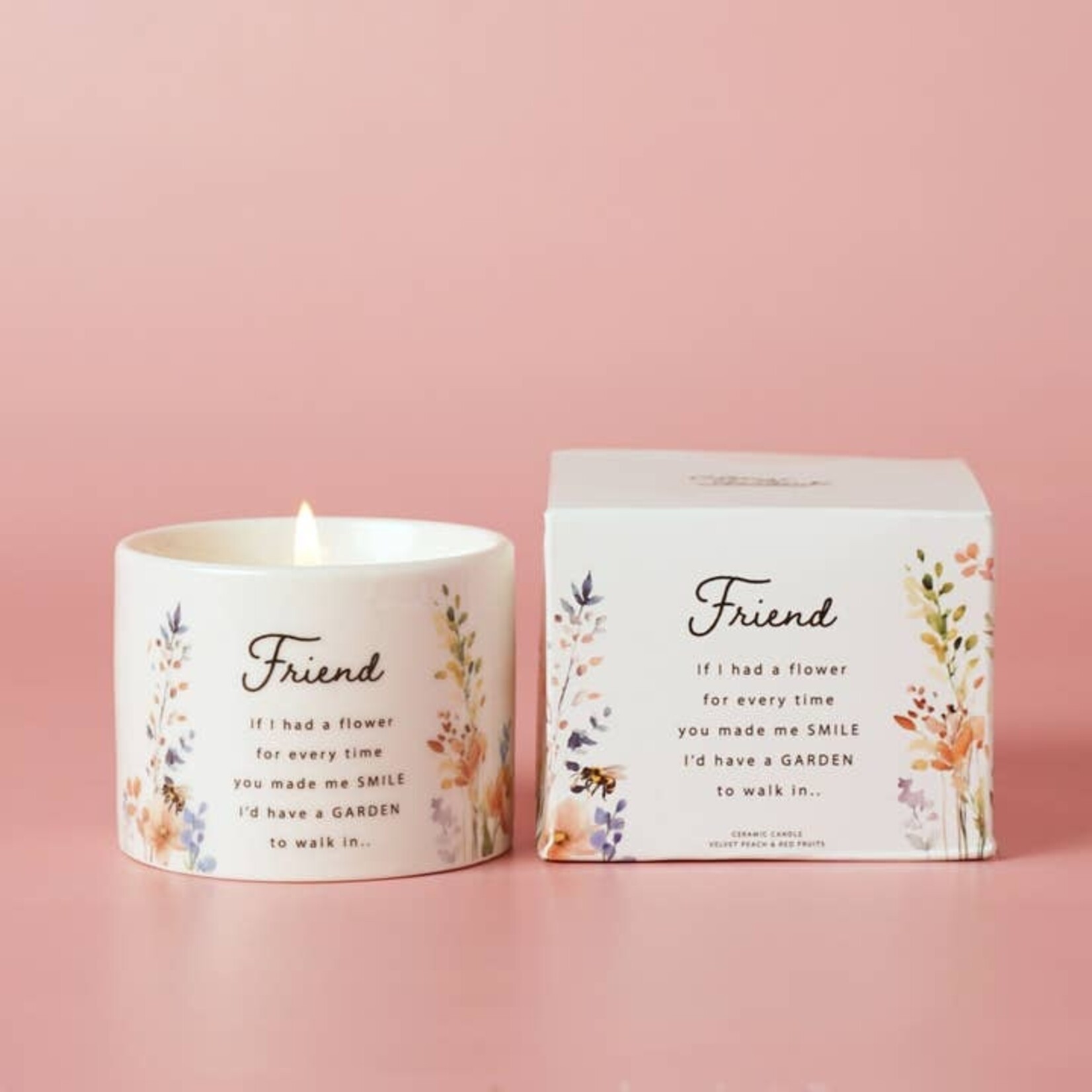 Widdop THE COTTAGE GARDEN CERAMIC CANDLE 100G - FRIEND