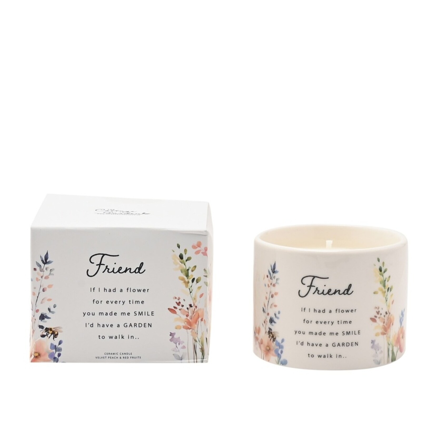 Widdop THE COTTAGE GARDEN CERAMIC CANDLE 100G - FRIEND