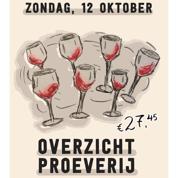 Overzichtproeverij Arrebol Zondag 12 Oktober 13:00 - 16:00