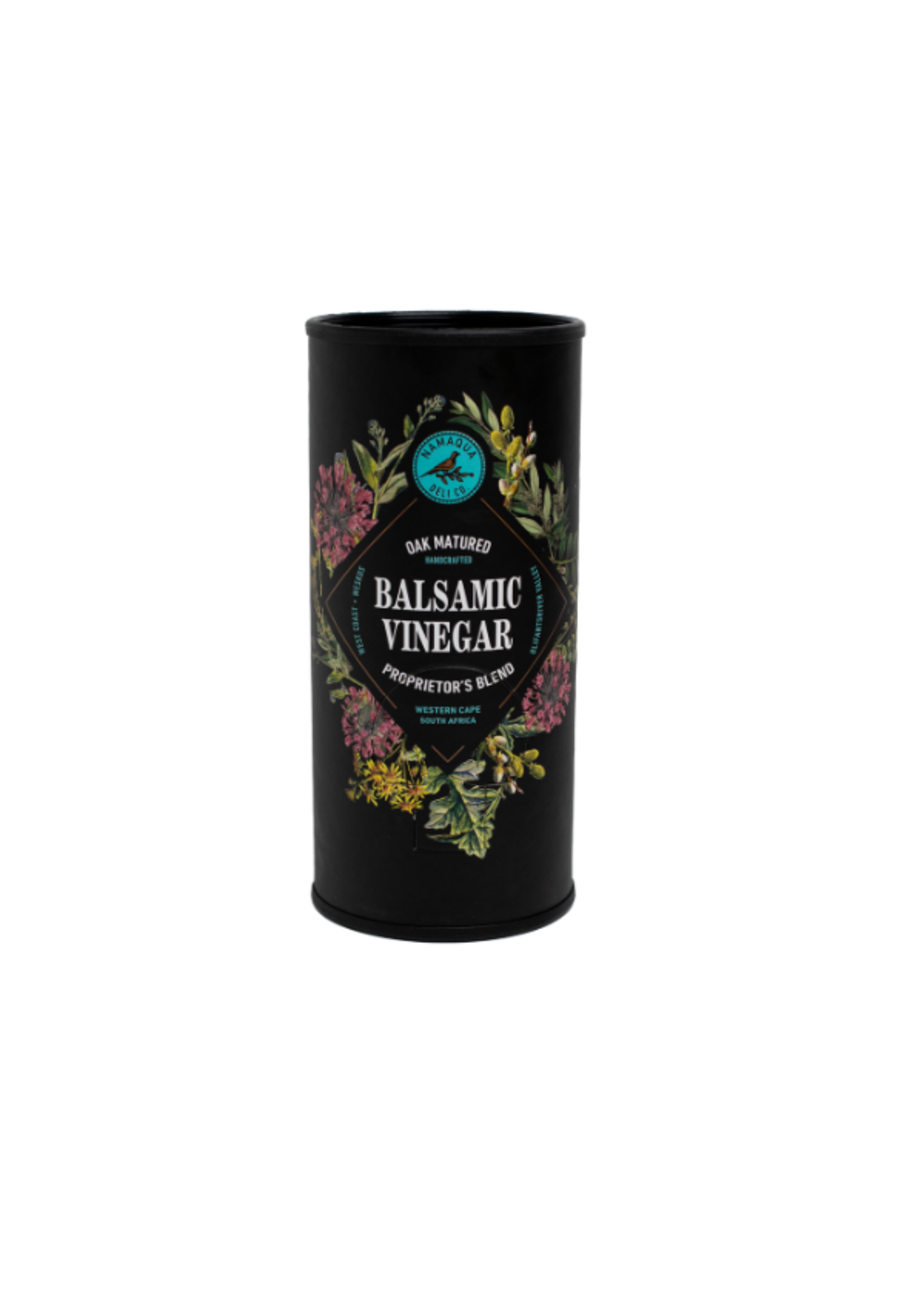 Namaqua Oak matured Balsamic Vinegar Tube (zwart) 1lt