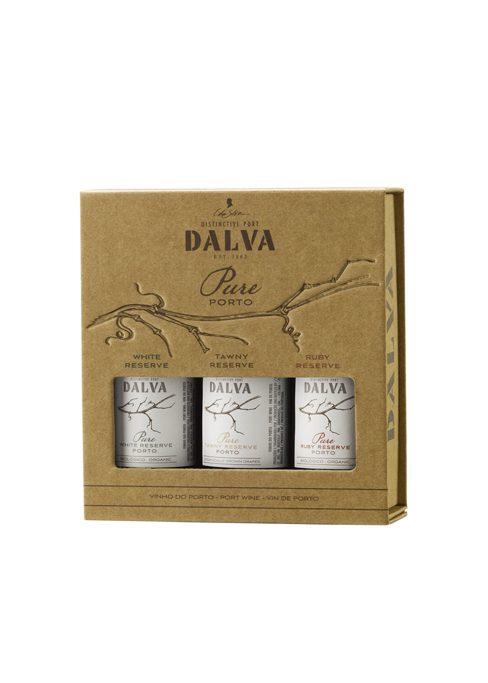 DALVA Port Giftbox 3x5cl PURE Reserve Ruby - Tawny - White
