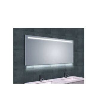 Ambi One spiegel rechthoek met LED, dimbaar en spiegelverwarming 140 x 60 cm