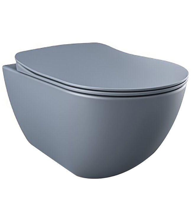 DESIGN OPHANG WC ZONDER SPROEIER (BIDET). MAT BASALT