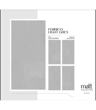 Maxceramicá Febrico Light Grey Matt 60x120cm