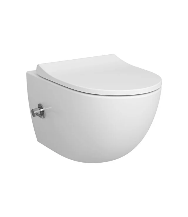 Vitra Sento Rim-ex Wall-Hung WC, Integrated Bidet Valve, 54 cm, Wit