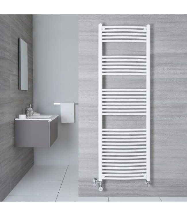 Designradiator Eco 6 Wit Midden Aansluiting B600 x H1600 - 1072 Watt