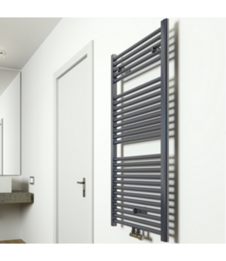 Designradiator Eco 6 Antraciet Midden Aansluiting B600 x H1600 - 1072 Watt