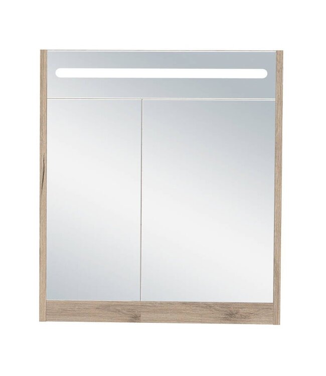 Led Spiegelkast 65cm / Duitse Eik — Duitse Eik / 65cm