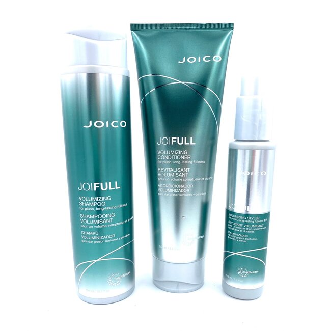 JOICO JoiFull Volumizing Shampoo, Conditioner, Volume Styler Trio