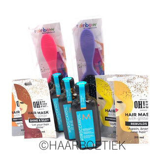 MOROCCANOIL Treatment 3 x 100 ml + 2 x Kolor Tangle + 4 x Glitter Mask