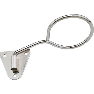 Hair dryer holder wall model with metal ring