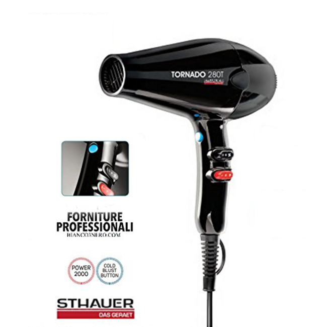 STHAUER Sèche-cheveux Tornado 280T Noir