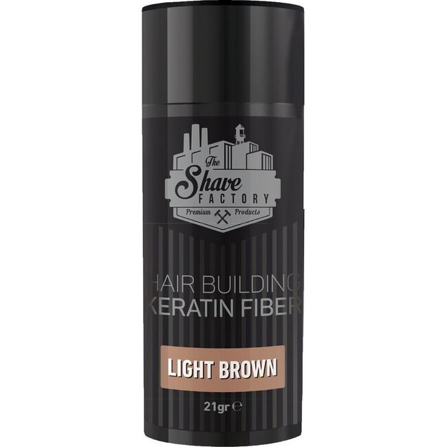 THE SHAVE FACTORY Hair Building Fibers - 21gr - Light brown