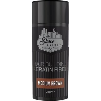 SHAVE FACTORY Hair Building Fibers - 21gr - Medium Bruin