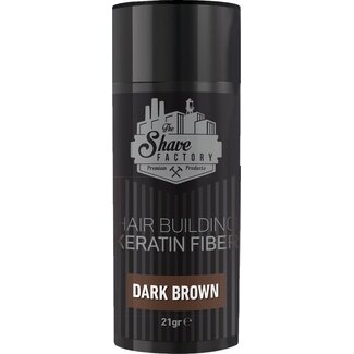 THE SHAVE FACTORY Hair Building Fibers - 21gr - Donker Bruin