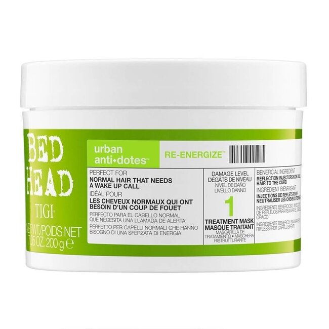 TIGI BED HEAD Urban Antidotes Re-Energize Treatment Mask, 200gr