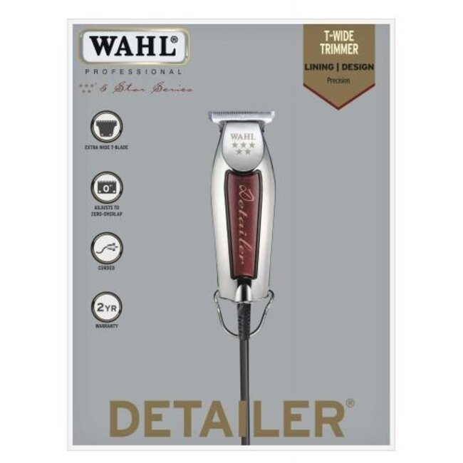 WAHL Coupe-bordures Chrome / Rouge