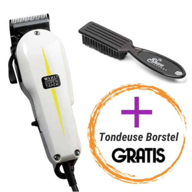 WAHL Super Taper Tondeuse + Clipper Borstel