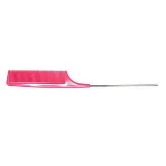 XANITALIA Pointed Comb With Iron Handle - Pink