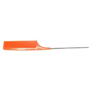 XANITALIA Pointed Comb With Iron Handle - Orange