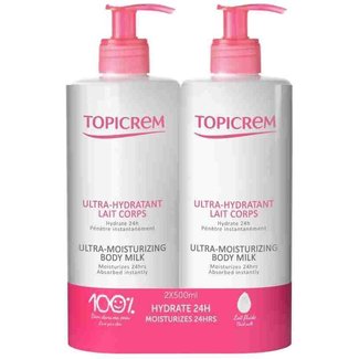 TOPICREM Ultra-Moisturizing Body Milk 2x500ml