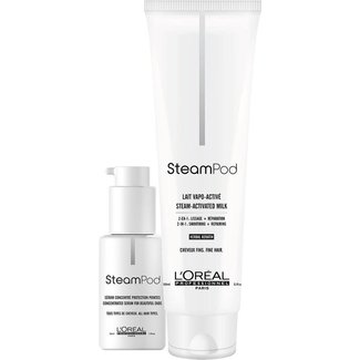 L'ORÉAL Steampod Set Fijn haar - 1 x milk - 150 ml + 1 x serum - 50 ml