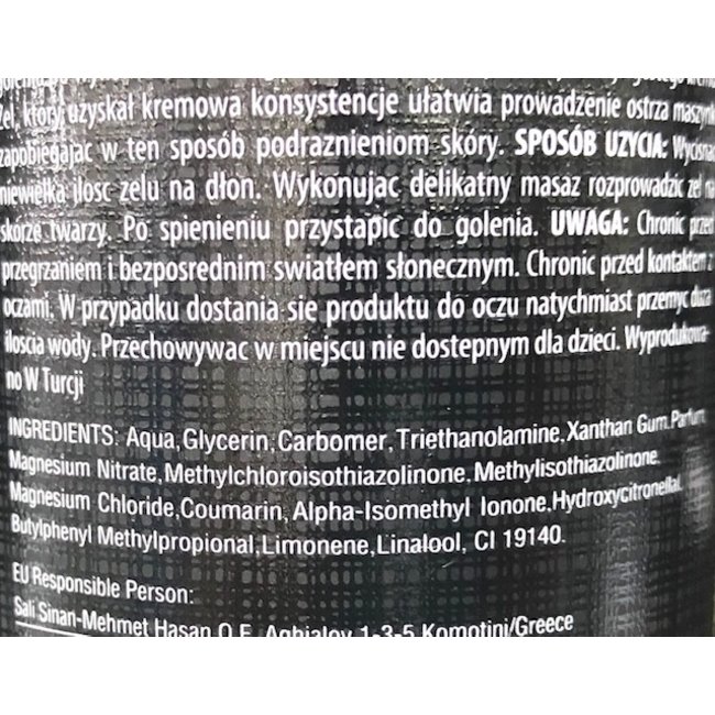 SHAVE FACTORY Shaving Gel 1250ml - GOLDEN