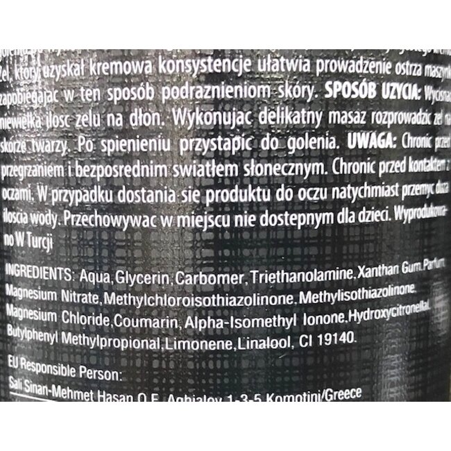 SHAVE FACTORY Shaving Gel 500ml