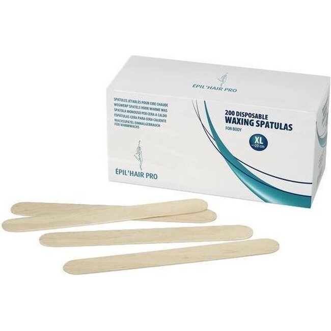 SIBEL Wegwerp spatels voor warme wax, 200 stuks