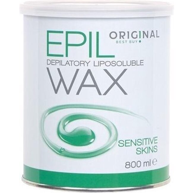 SIBEL Depilatory Liposoluble Wax 800Ml Green Sensitive Skin Origin