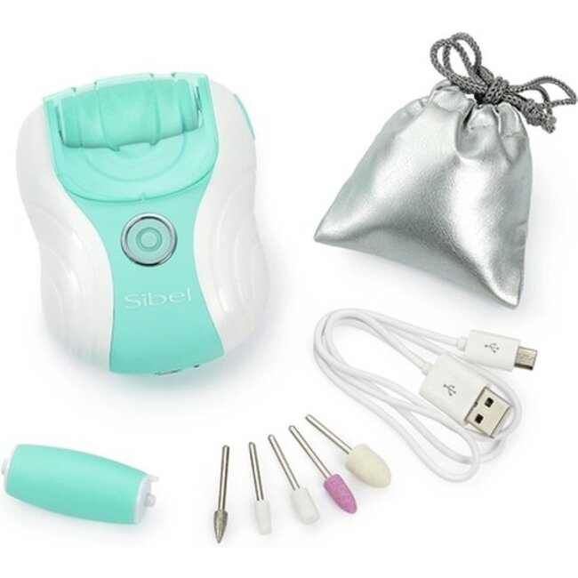 SIBEL Pedismooth Elektrische eeltverwijderaar & manicure set usb