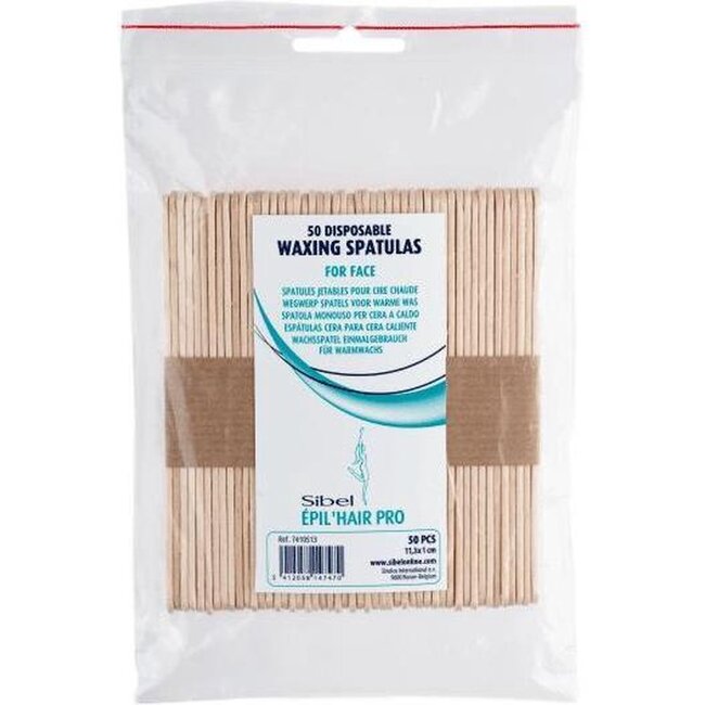 SIBEL Hars spatels hout 50 wegwerp 113X10X2MM