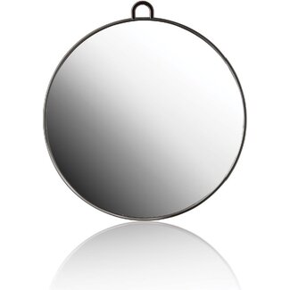 XANITALIA Circle Mirror Dia 29cm BLACK