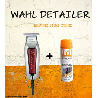 WAHL Detailer Rood/Chrome + Bump Free 68gr