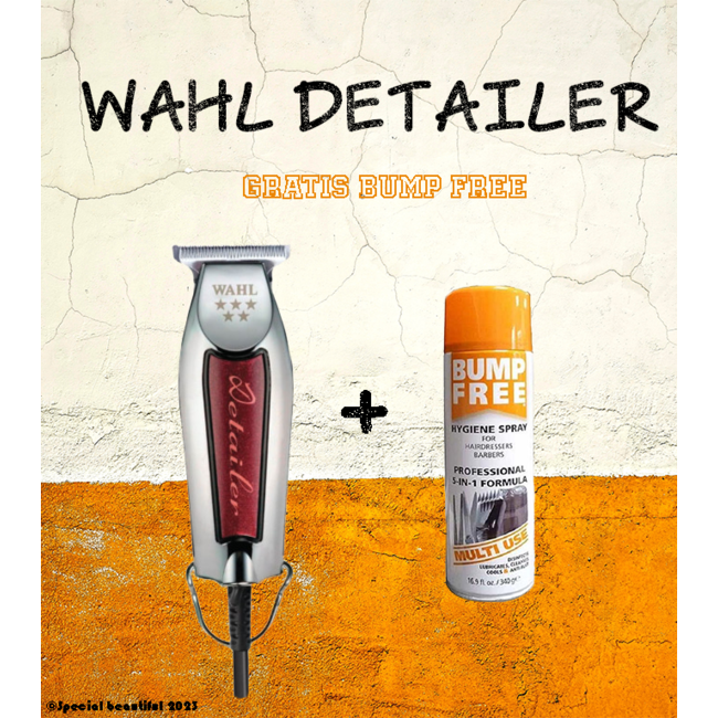 WAHL Detailer Rood/Chrome + Bump Free 68gr