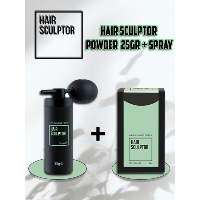 HAIR SCULPTOR Applicator + Zwart Haar 25gr