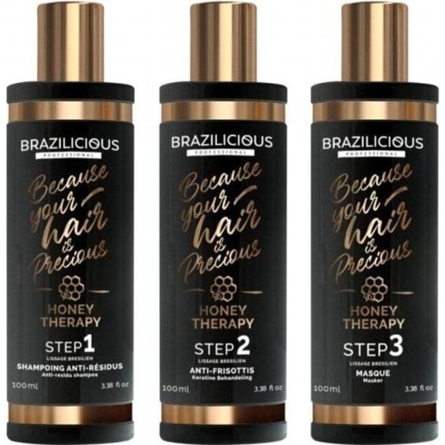 BRAZILICIOUS Honey Therapy Keratin 3 x 100ml