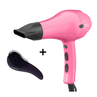 SIBEL Dreox hairdryer fluo pink  - Limited edition + Brush