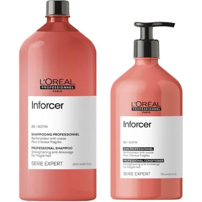 L'ORÉAL Inforcer Shampoo 1500ml + Conditioner 750ml