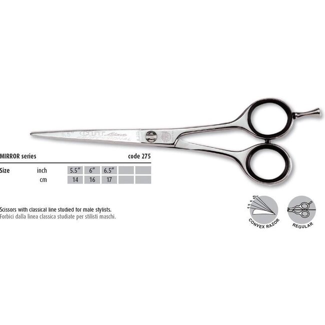 KIEPE Mirror Series Cut Line Razor Scissors (6 inches)
