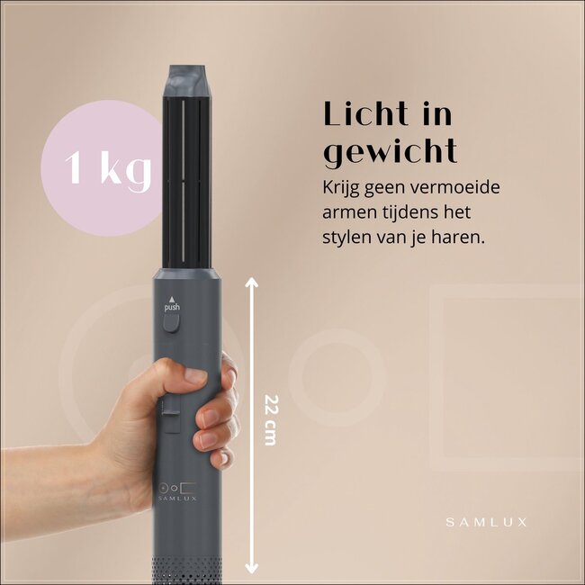 SAMLUX 5 In 1 Multistyler Deluxe Edition + Gratis handschoen