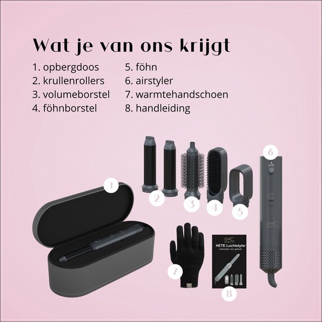 SAMLUX 5 In 1 Multistyler Deluxe Edition + Free Glove