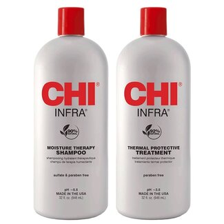CHI DUO PACK Infra Shampoo, 950ml + Infra treatment 950ml