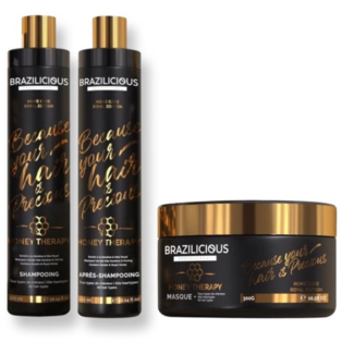 BRAZILICIOUS Honey Therapy Tripple  Set, 3 x 300ml