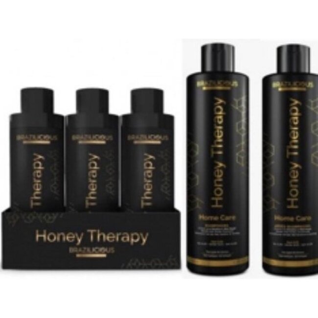 BRAZILICIOUS Honey Therapy Keratine 3 x 100ml  + 300ml Shampoo & Conditioner