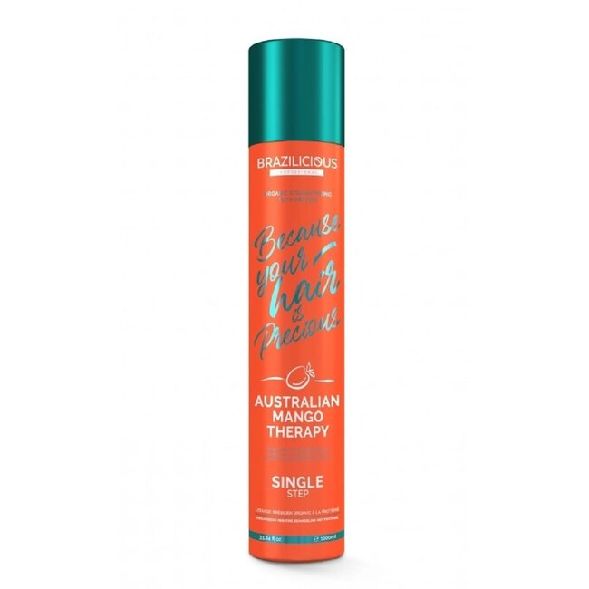 BRAZILICIOUS Australian Mango Therapy Keratine, 1000ml  + 300ml Shampoo